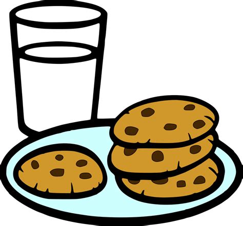 OnlineLabels Clip Art - Cookies and Milk