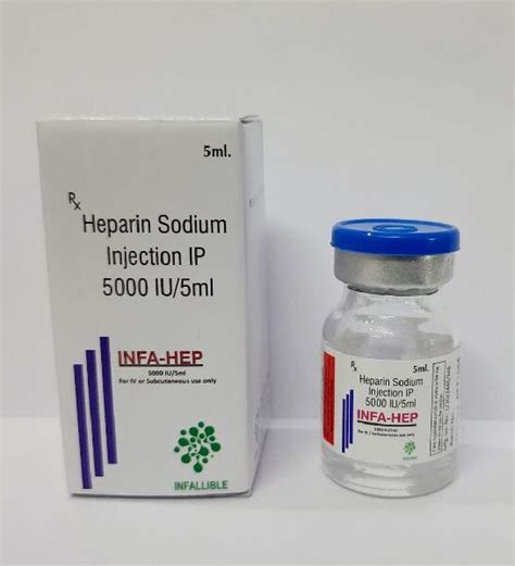 Infa-Hep Heparin Sodium 5000IU Injection - Sparsh Pharmaceuticals