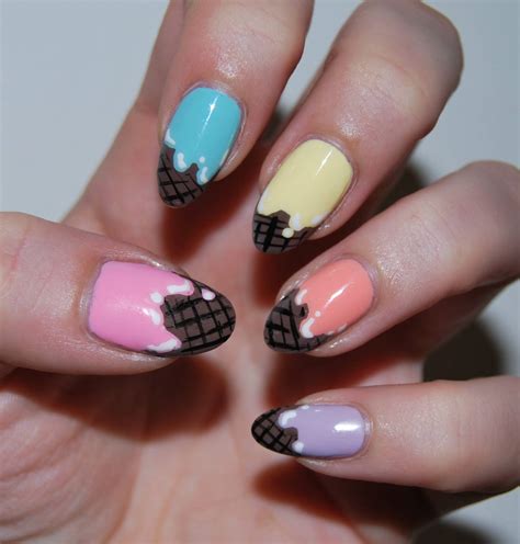 Ice Cream Nail Art Manicure - Talonted Lex