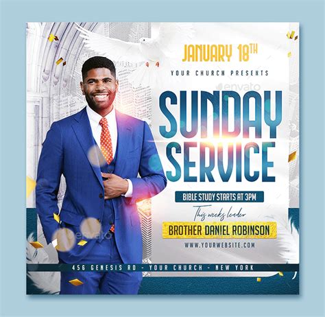 Church Flyer Template PSD - ksioks