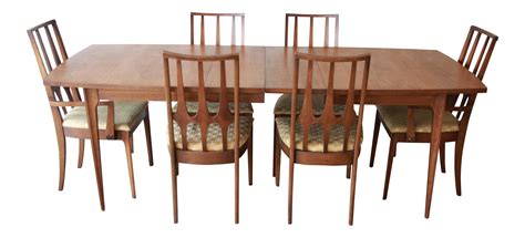 Broyhill Brasilia Mid-Century Modern Walnut Dining Set on Chairish.com | Dining table chairs ...