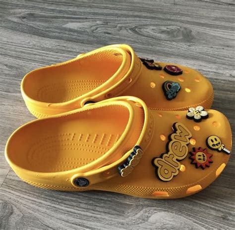 Crocs Drew House X Justin Bieber Crocs - Yellow | Grailed