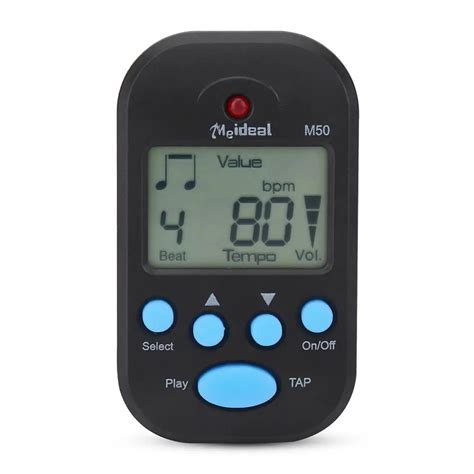 Mini Guitar Tempo Metronome Digital Beat Tap M50 Tempo Metronome with Clip Musical Instruments ...