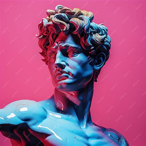 Premium AI Image | Photo David Michelangelo low poly art David ...