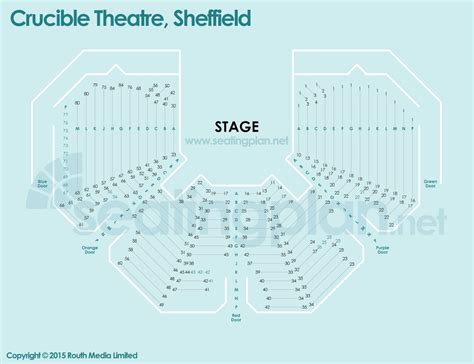 Crucible Theatre Detailed Seating Plan