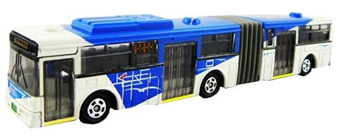 Long Size Diecast TOMICA Brand Blue-White Toy City Bus [CB6T017] : EZBUSTOYS.COM