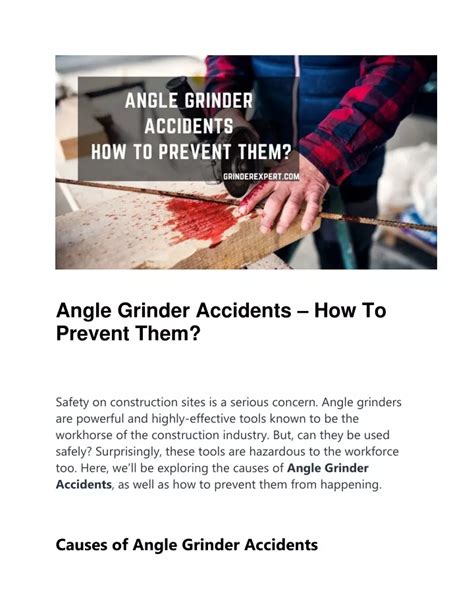 PPT - Angle Grinder Accidents PowerPoint Presentation, free download - ID:11437047