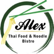 Alex's Thai Food & Noodle Bistro - Food Menu