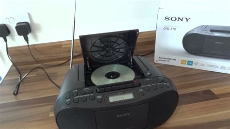 Sony CFD-S70 boombox , review - YouTube