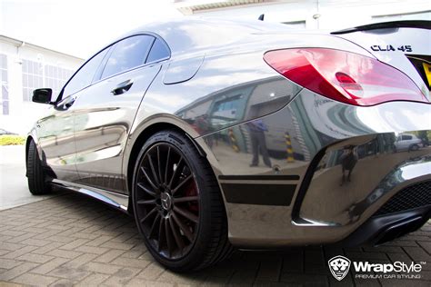 Mercedes Benz CLA45 AMG - Black Chrome wrap | WrapStyle