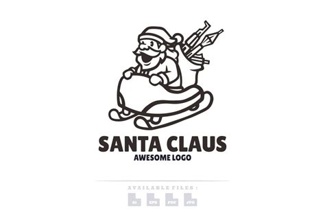 Santa Claus Logo Graphic by maikofarazhatta · Creative Fabrica