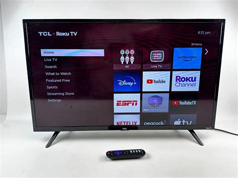 TCL 32" HD Smart Roku LED TV With Remote | Live and Online Auctions on ...