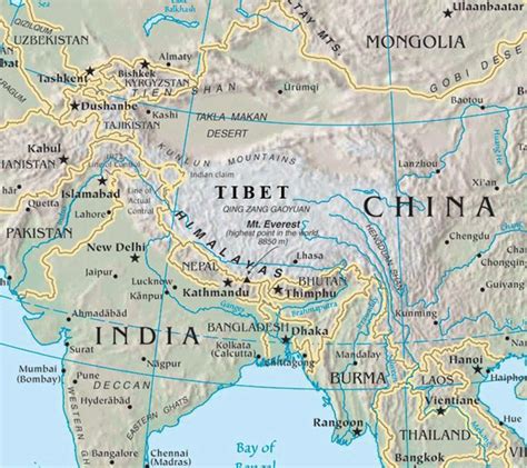 himalayas map | Monte kailash, História