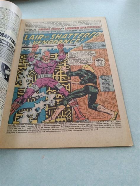 1974 Marvel Premiere Iron fist #18 - Origin of Iron Fist | Comic Books - Bronze Age, Marvel ...