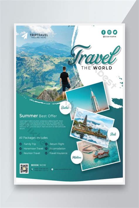 Travel Agency Flyer Design Templates | AI Free Download - Pikbest
