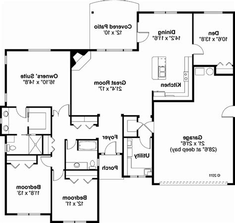 Simple Floor Plan With Dimensions - Image to u