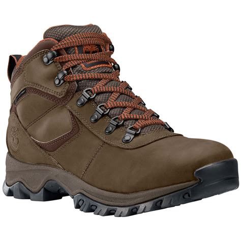 TIMBERLAND Men's Mt. Maddsen Mid Waterproof Hiking Boots, Medium Brown ...