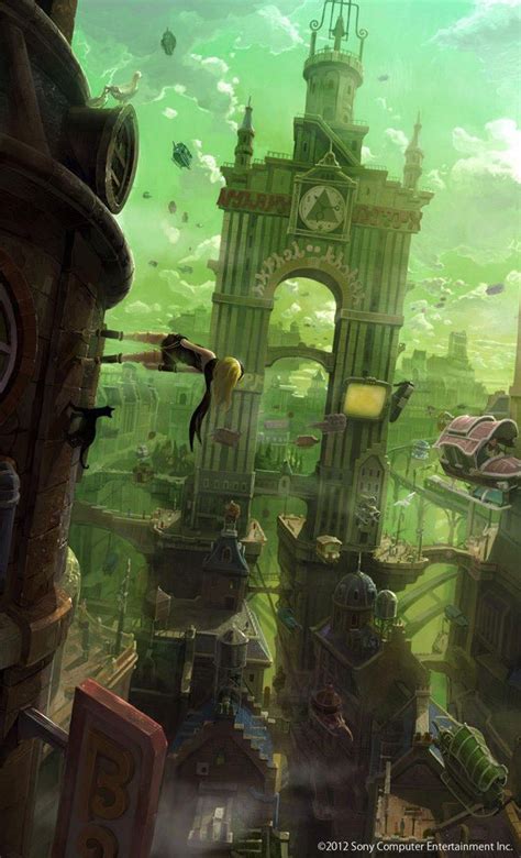 Gravity Rush Concept Art (also used as a Box Art) | Gravity Rush ...