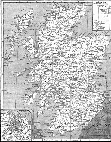 Antique Images: Free Digital Image Transfer of Vintage Map of Scotland ...