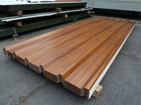 BOX PROFILE WOOD EFFECT FENCE PANELS, WALL CLADDING, ROOFING SHEETS ...