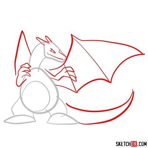 How to draw Charizard | Pokemon - Sketchok easy drawing guides | Easy drawings, Guided drawing ...