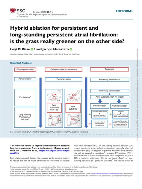 (PDF) Hybrid ablation for persistent and long-standing persistent atrial fibrillation: is the ...