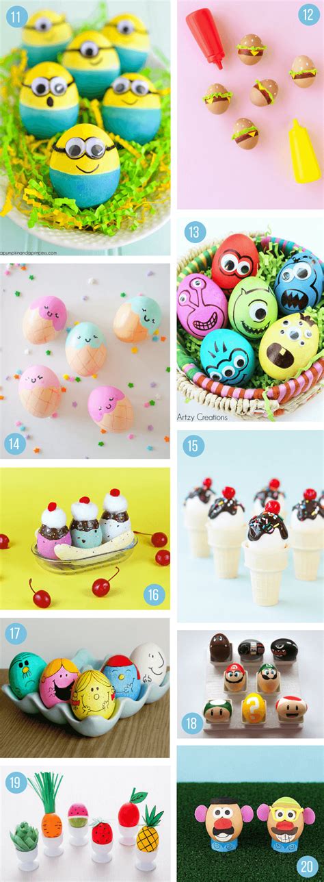 Easter Egg Decorating Ideas for Kids. 70 Creative Ways To Decorate Your Eggs! - what moms love