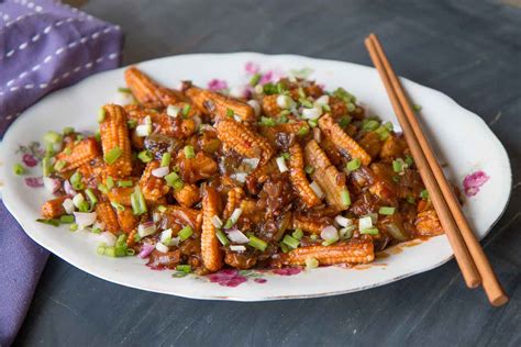 Chilli Baby Corn (Manchurian) Recipe by Archana's Kitchen