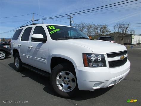 2013 Summit White Chevrolet Tahoe LT 4x4 #111770899 Photo #2 | GTCarLot.com - Car Color Galleries