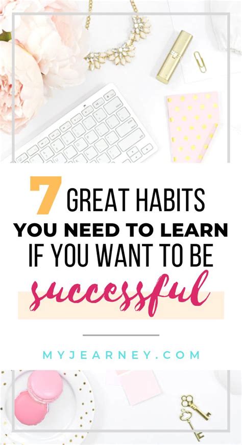 7 Daily Success Habits Anyone Can Learn (With images) | Success habits, Habits, Success