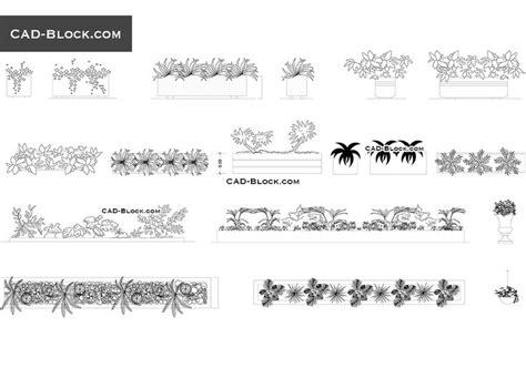 Vegetation CAD Blocks free download | Cad blocks, Cad blocks free, Garden design plans