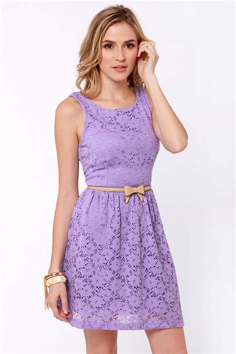 Cute Lavender Dress - Lace Dress - Purple Dress - $41.00 - Lulus