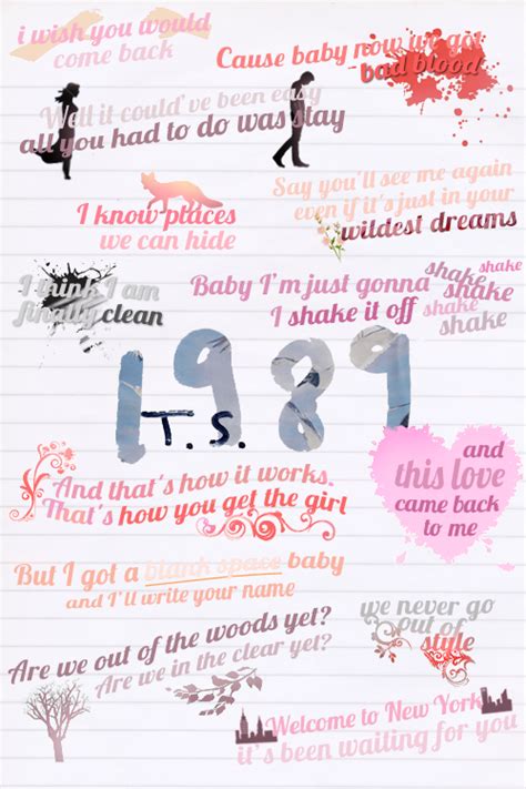 Taylor Swift Song Quotes 1989 - ShortQuotes.cc