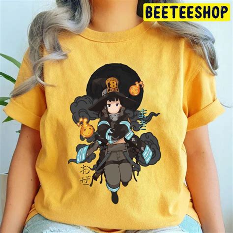 Vintage Maki Oze Fire Force Anime Trending Unisex T Shirt - Beeteeshop