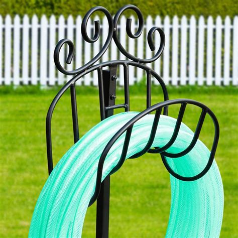 Amagabeli Garden Hose Holder Holds 125ft Hose Detachable Rustproof Hos