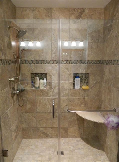 25 pictures of ceramic tile patterns for showers | Shower remodel, Brown tile shower, Bathroom ...