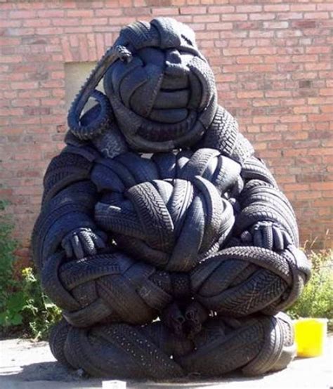 Top Rubber Tire Sculptures | The Wondrous Magazine | Tire art, Tyres ...