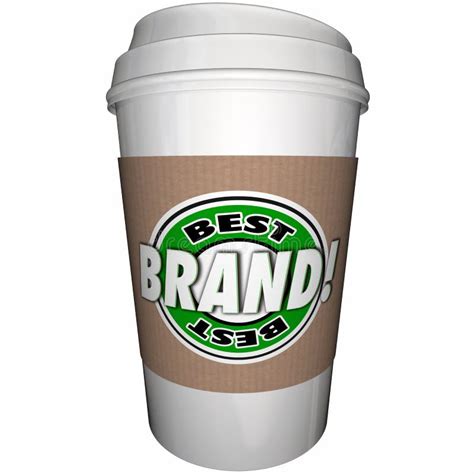 Best Brand Coffee Cup Top Leading Company Stock Illustration ...