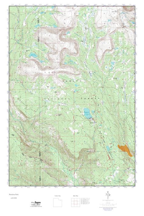 MyTopo Paradise Park, Utah USGS Quad Topo Map