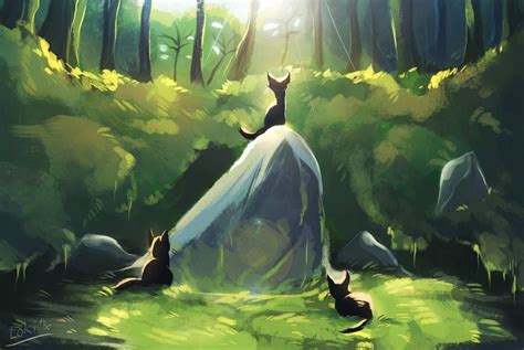 Free download Thunderclan Camp by LokiDrawz Warrior cat drawings Warrior cats [1024x685] for ...