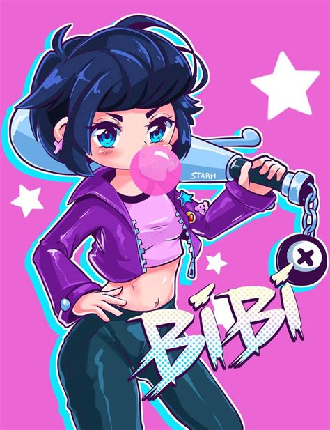 Bibi brawl Stars by StarhSAMA on DeviantArt | Personajes de juegos ...