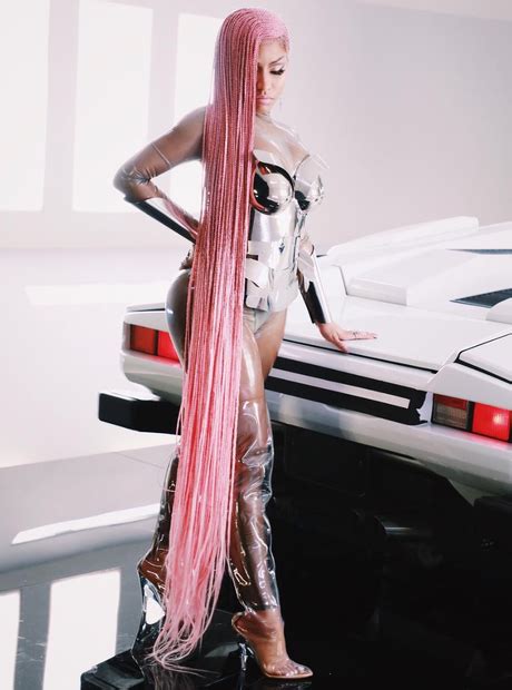 Nicki Minaj showed off her extremely long hair from Migos' 'Motorsport ...