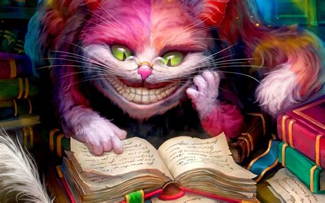 digital art, Cheshire Cat, cat, Alice in Wonderland, smiling, trees, HD Wallpaper | Rare Gallery