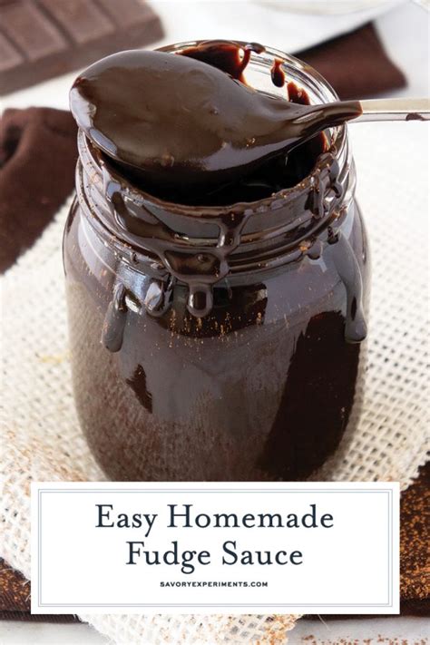 EASY Homemade Fudge Sauce Recipe - 6 Ingredient Hot Fudge