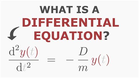 What are Differential Equations? A Physics Example. - YouTube