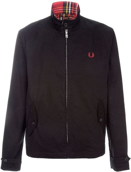 Fred Perry Harrington Jacket in Black for Men | Lyst