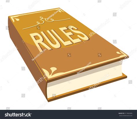 Rules Book Book Rules Stock Vector 211862089 - Shutterstock