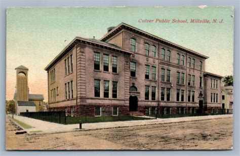 MILLVILLE NJ CULVER SCHOOL ANTIQUE POSTCARD | eBay