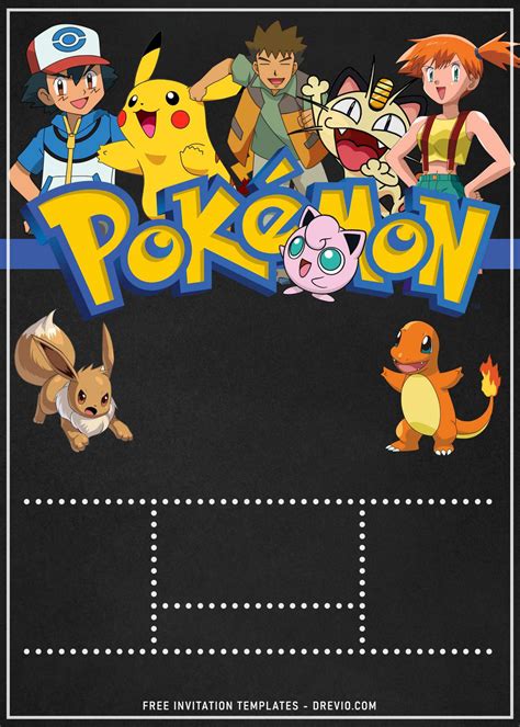 11+ Pokemon Birthday Party Invitation Templates