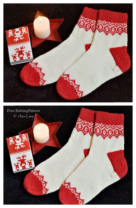 Christmas Socks Free Knitting Patterns - Knitting Pattern